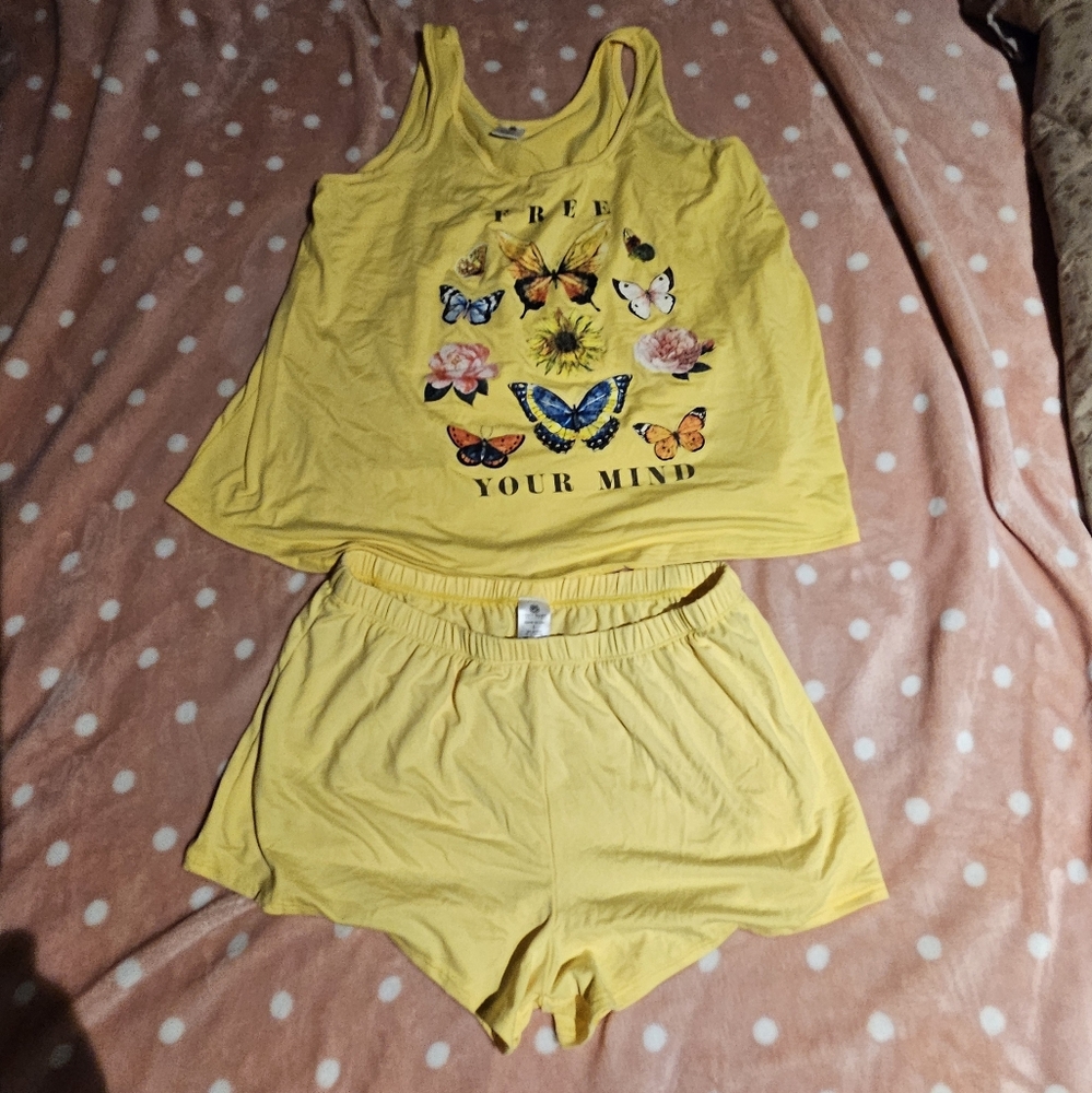 Womens Pajama Set Large